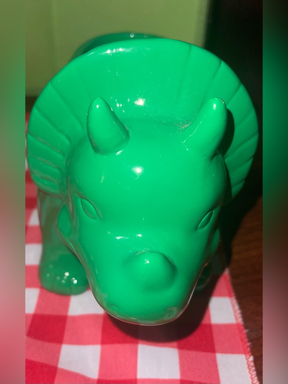 Horizon Group Ceramic Dinosaur triceratops planter